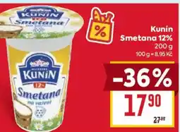 Billa Kunín Smetana 12% nabídka