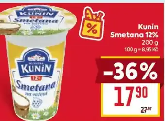 Billa Kunín Smetana 12% nabídka