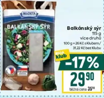 Billa Balkánský sýr nabídka