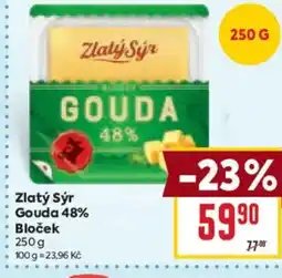 Billa Zlatý Sýr Gouda 48% Bloček nabídka