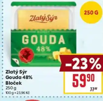 Billa Zlatý Sýr Gouda 48% Bloček nabídka