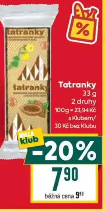 Billa Tatranky nabídka