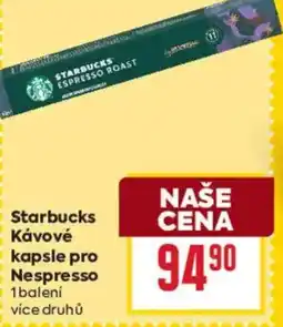 Billa Starbucks Κάνονέ kapsle pro Nespresso nabídka