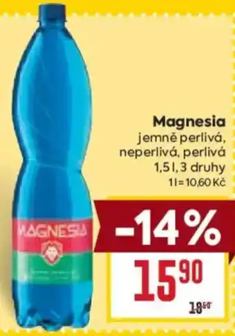 Billa Magnesia jemně perlivá, neperlivá, perlivá nabídka