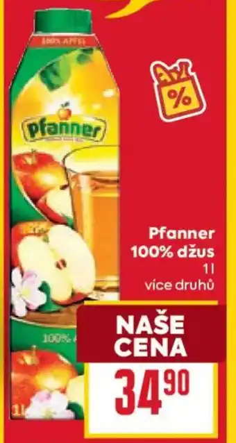 Billa Pfanner 100% džus nabídka