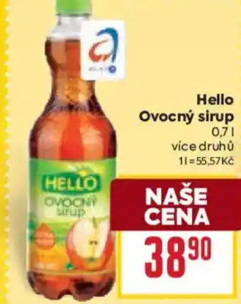 Billa Hello Ovocný sirup nabídka