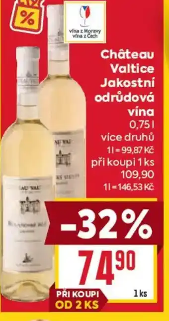 Billa Château Valtice Jakostní odrůdová vína nabídka