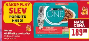 Billa Purina Minifiletky pro kočky nabídka