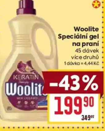 Billa Woolite Speciální gel na praní nabídka