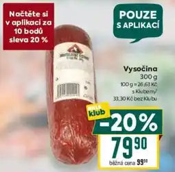 Billa Vysočina nabídka