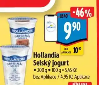 Albert Hollandia Selský jogurt nabídka