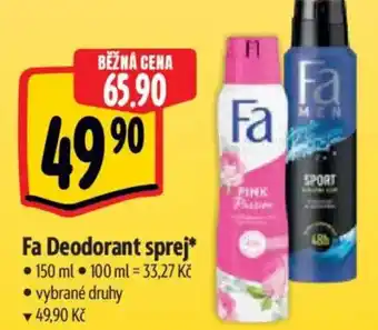 Albert Fa Deodorant sprej nabídka