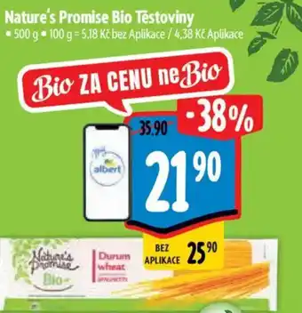 Albert Nature's Promise Bio Testoviny nabídka