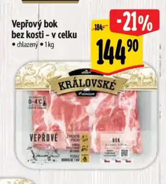 Albert Vepřový bok bez kosti - v celku nabídka