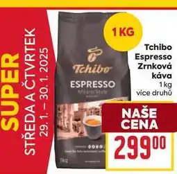 Billa Tchibo Espresso Zrnková káva 1 kg nabídka