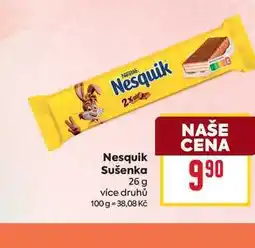 Billa Nesquik Sušenka vice druhů 100g nabídka