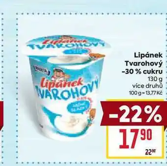 Billa Lipánek Tvarohový -30% cukru 130 g nabídka