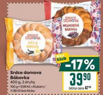 Billa Srdce domova Bábovka 400 g nabídka