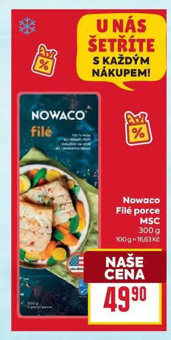 Billa Nowaco Filé porce MSC 300 g nabídka