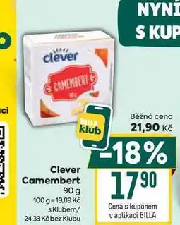 Billa Clever Camembert 90 g nabídka