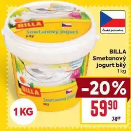 Billa BILLA Smetanový jogurt bílý 1 kg nabídka