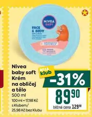 Billa Nivea Krém na obličej a tělo 500 ml nabídka