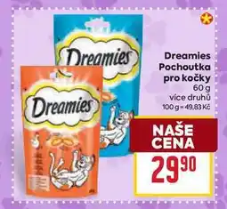 Billa Dreamies Pochoutka pro kočky 60 g nabídka