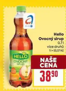 Billa Hello Ovocný sirup 0,7l nabídka