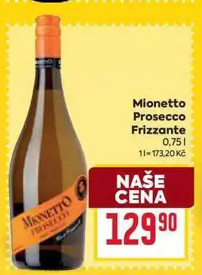 Billa Mionetto Prosecco Frizzante 0,75l nabídka