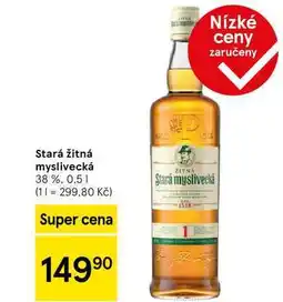 Tesco Stará žitná myslivecká 38 %, 0.5 l nabídka