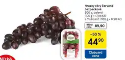 Tesco Hrozny révy červené bezpeckové, 500 g. balené nabídka