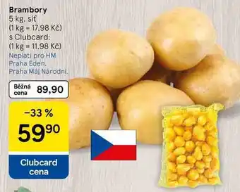 Tesco Brambory, 5 kg. síť nabídka