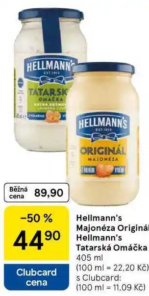 Tesco Hellmann's Tatarská Omáčka, 405 ml nabídka