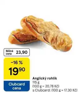 Tesco Anglický rohlík, 115 g nabídka