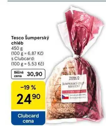 Tesco Tesco Šumperský chléb, 450 g nabídka