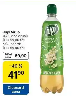 Tesco Jupí Sirup, 0.7 I, více druhů nabídka