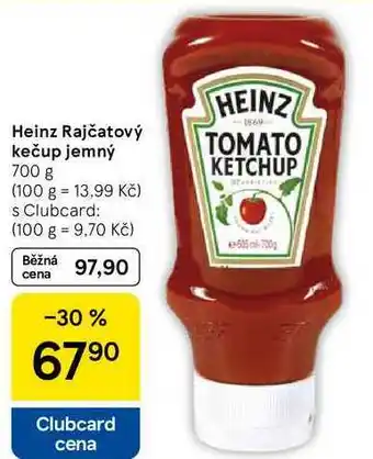 Tesco Heinz Rajčatový kečup jemný, 700 g nabídka