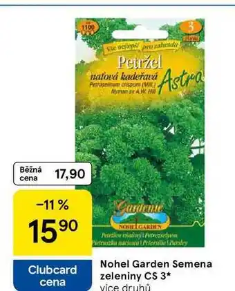 Tesco Nohel Garden Semena zeleniny CS 3, více druhů nabídka