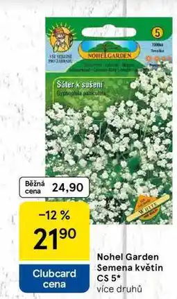 Tesco Nohel Garden Semena květin CS 5, více druhů nabídka