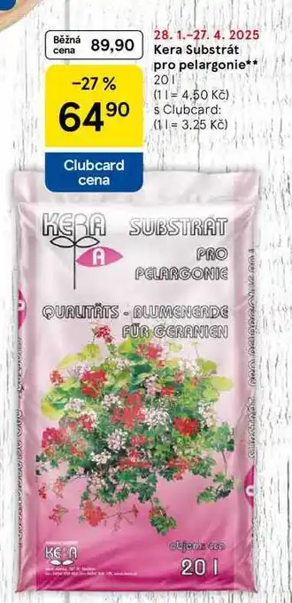 Tesco Kera Substrát pro pelargonie, 20 l nabídka