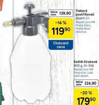 Tesco Tlakový postřikovač objem 2 l nabídka