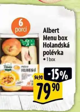 Albert Albert Menu box Holandská polévka 1 box nabídka