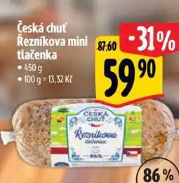 Albert Česká chuť Řezníkova mini tlačenka 450 g nabídka