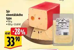 Albert Sýr ementálského typu 150g nabídka