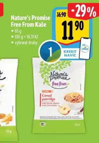 Albert Nature's Promise Free From Kaše 65 g nabídka