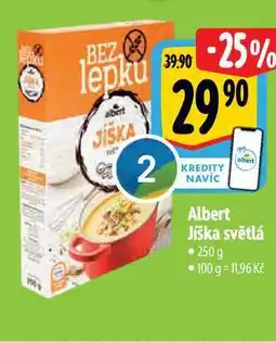 Albert Albert Jíška světlá 250 g nabídka