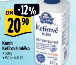 Albert Kunín Kefírové mléko nabídka