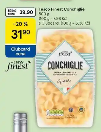 Tesco Tesco Finest Conchiglie, 500 g nabídka