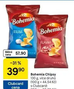 Tesco Bohemia Chipsy, 130 g, více druhů nabídka