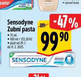 Albert Sensodyne Zubní pasta 75 ml nabídka